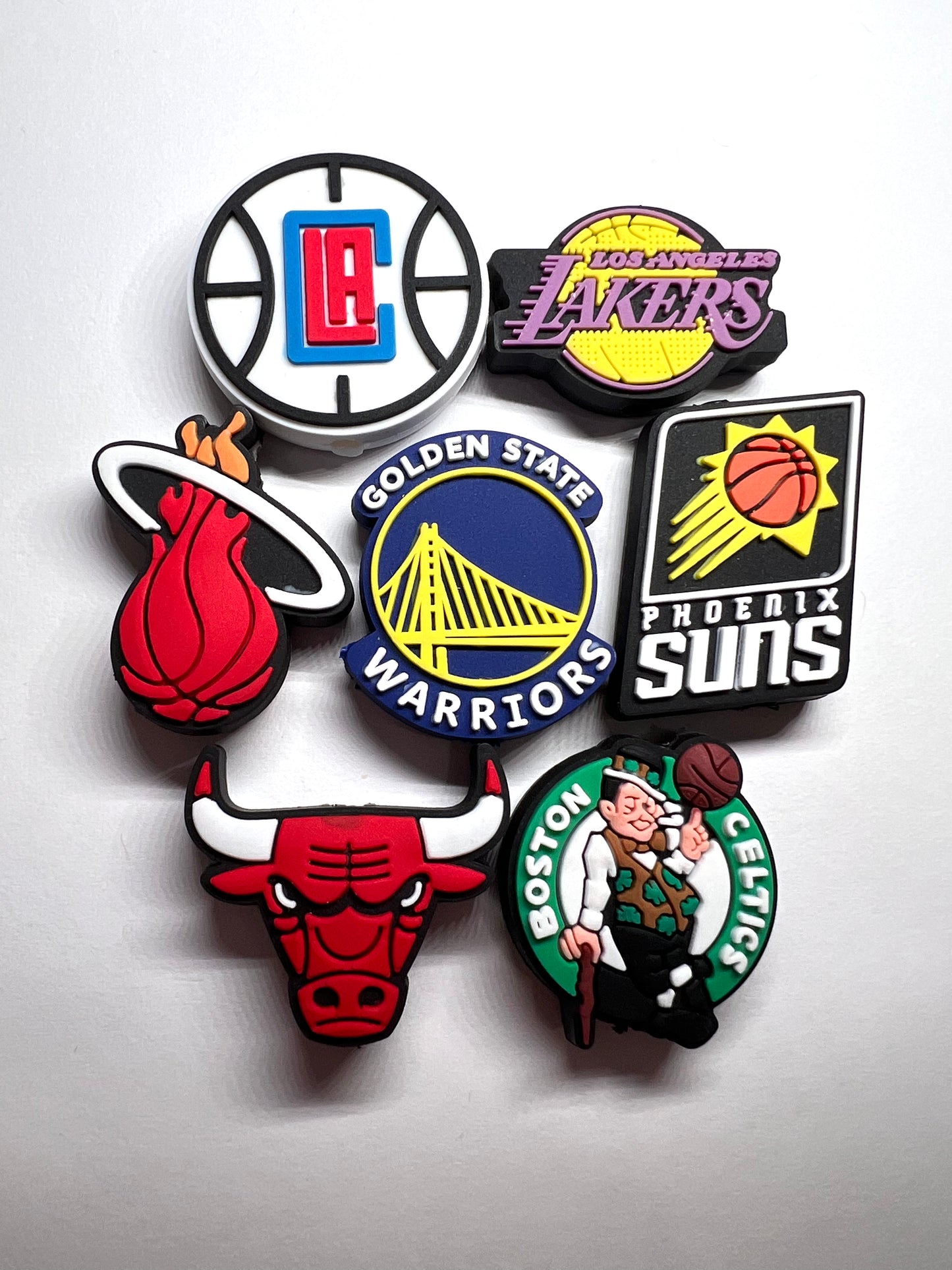BasketBall Teams Silicone Focal Beads