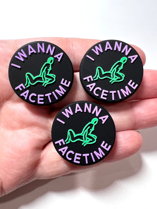 I WANNA FACETIME Silicone Focal Beads